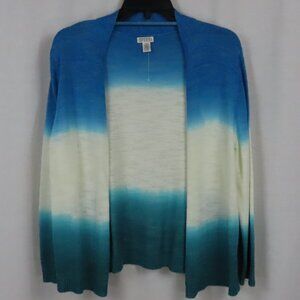 Spense Lightweight Multicolor Summer Fall Blue and White Sweater Sz.L